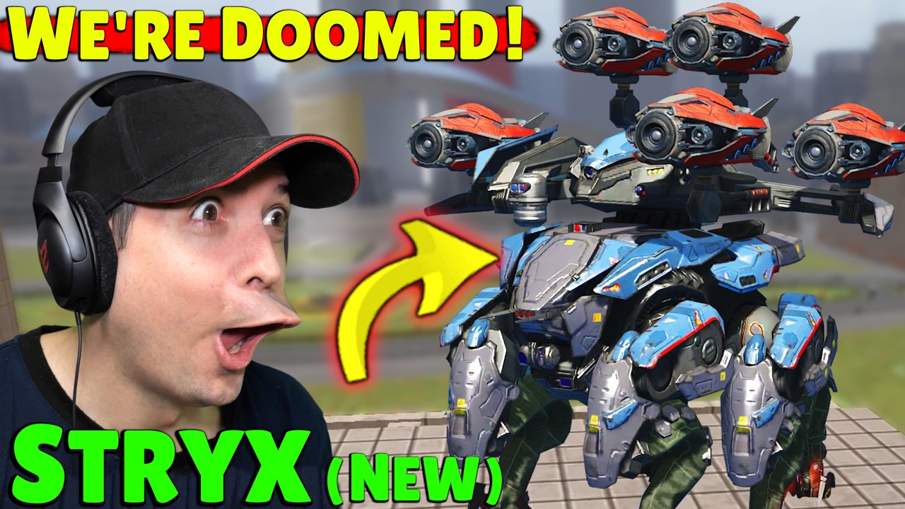 We’re Doomed! NEW Robot STRYX has 5 Heavy Guns! War Robots Gameplay WR