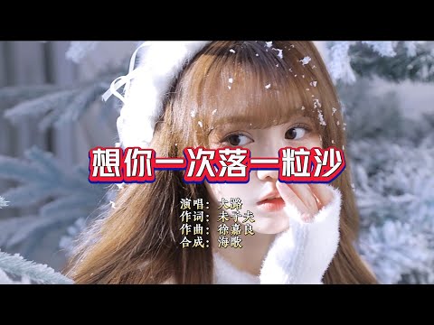 大潞《想你一次落一粒沙》 KTV 导唱字幕 （备有伴奏视频）