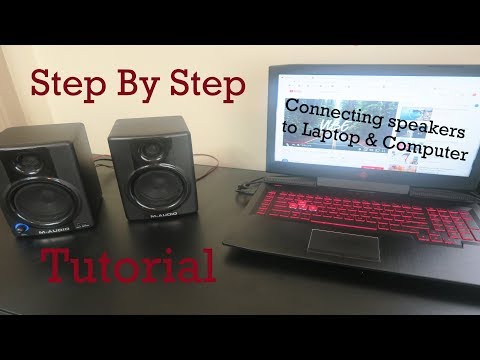 Video: How To Connect Speakers From A Computer To A Laptop