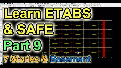Learn ETABS and Safe Part 9 in Urdu/Hindi
