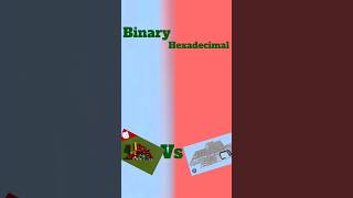 minecraft redstone binary vs hexadecimal