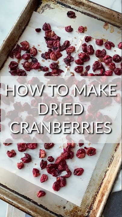 How to Make Dried Cranberries (Paleo, Whole30, AIP) #shorts
