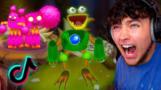 Reacting To 1 Hour of CRAZY My Singing Monsters TikToks!