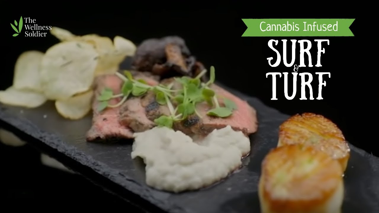 Recreating my Surf & Turf Dish from Bong Appetit Cookoff using Khalifa Kush "Sensei Star" Oil