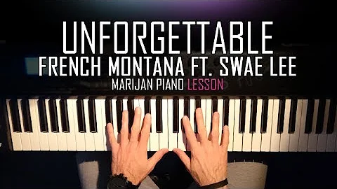 How To Play: French Montana ft. Swae Lee - Unforgettable | Piano Tutorial Lesson + Sheets