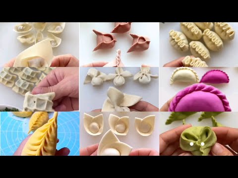 ТОП 10 видов лепки тесто.Как лепить пельмени, вареники, манты