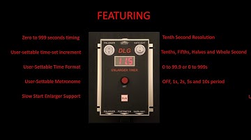 An introduction to the new DLG Enlarger Timer