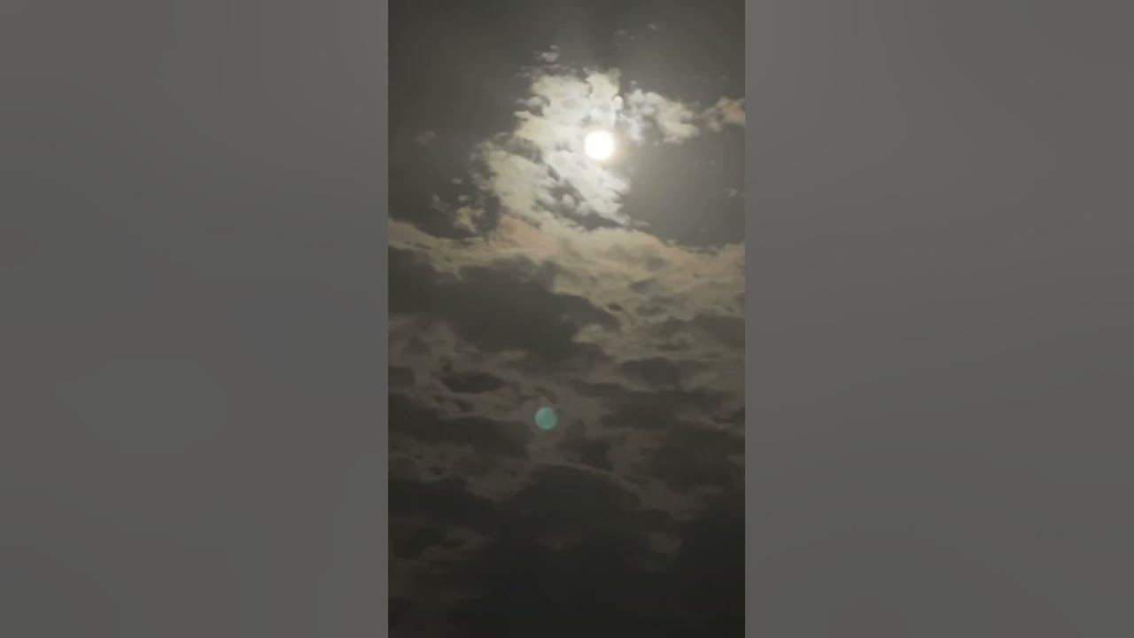 Moon passing through the clouds #song #love #foryou #automobile #clouds