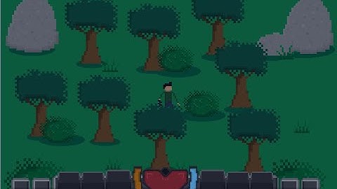 Coding | Inventory + Tree Collision | Pixel Dungeon Survival Devlog #1 (Scratch)