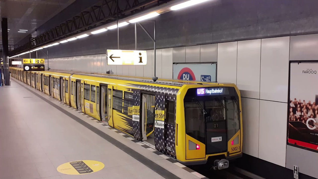 H Zug Berlin auf der U5 bis Hauptbahnhof