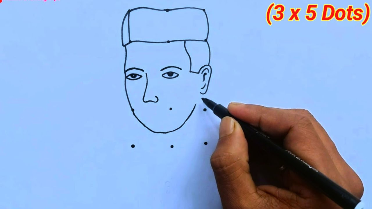 How to draw Pandit Jawaharlal Nehru face sketch drawing step by step | Face  sketch, Pencil sketch images, Draw on photos