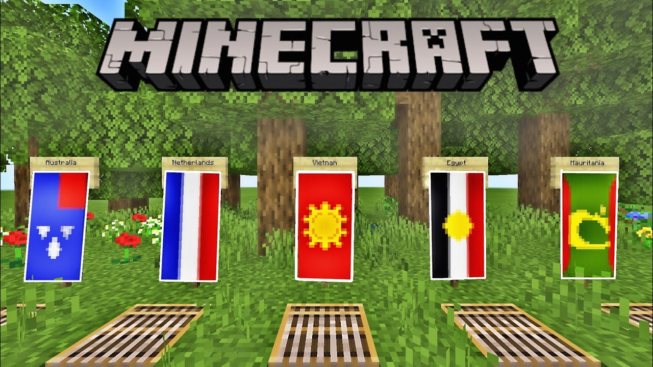 5 Country Flag Banners (Australia, Netherlands, Vietnam ...