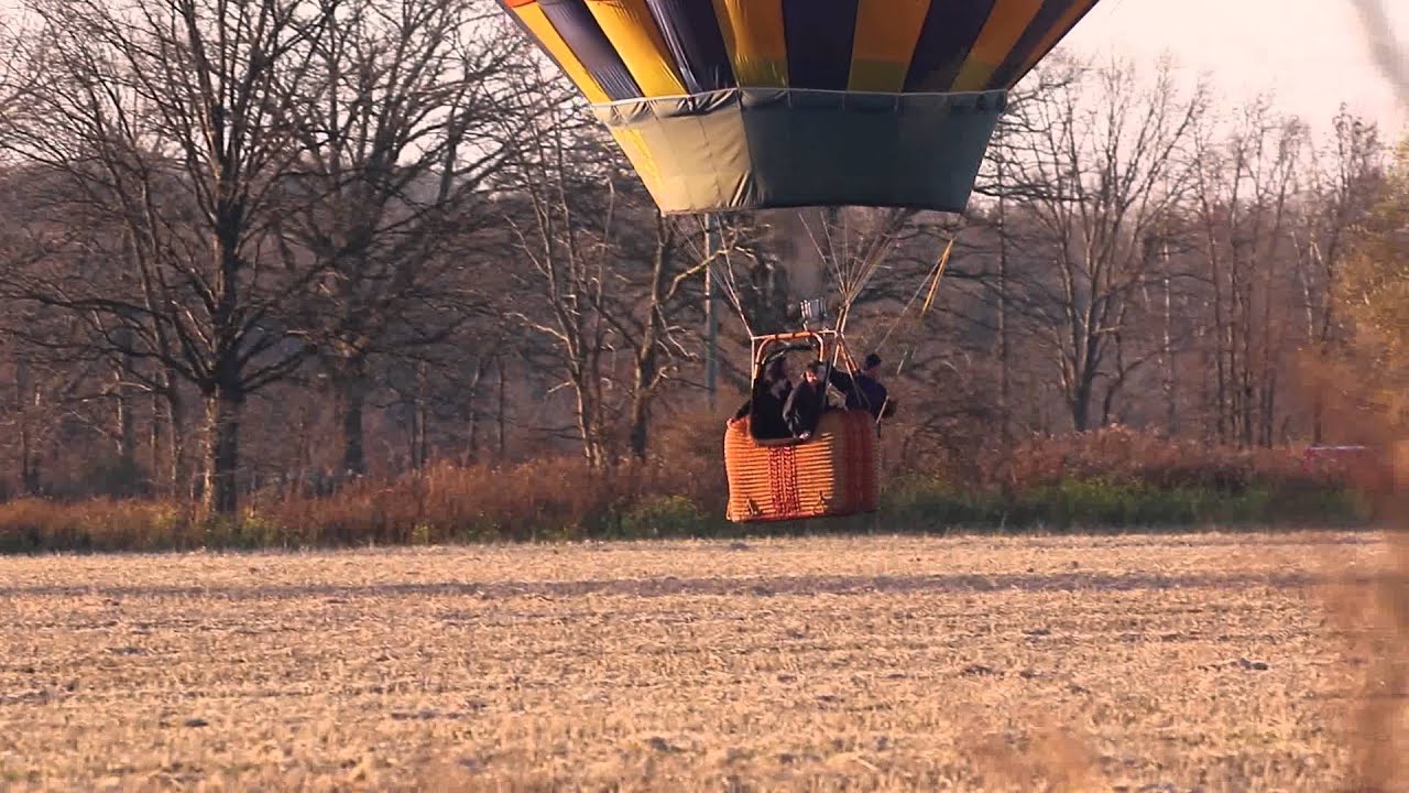 Hot Air Balloon landing YouTube