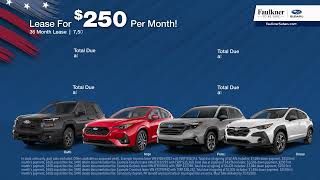 Faulkner Subaru Mechanicsburg - July Incentives