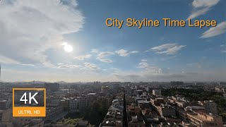 4K City Skyline Time Lapse: Clouds to Neon Lights Reno Skyline Time Lapse