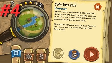 Kingdom Rush Android Gameplay Walkthrough FHD [60Fps] - No Commentary - TWIN RIVER PASS - Mission 4