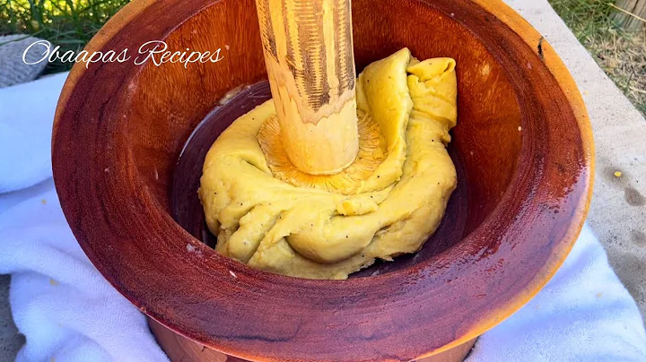 How To Make Authentic Ghanaian Fufu Without Using Cassava, Microwave & Powder. Pure Plantain Fufu!