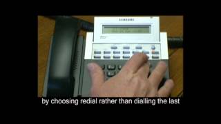How to Use The Redial Button on a Samsung Telephone System screenshot 5