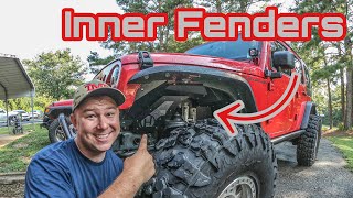 Installing Hyline Inner Fenders On My Jeep Wrangler