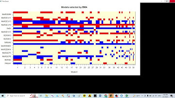 Bayesian model average (BMA model) for selecting the best model (molecular descriptor) in QSAR study