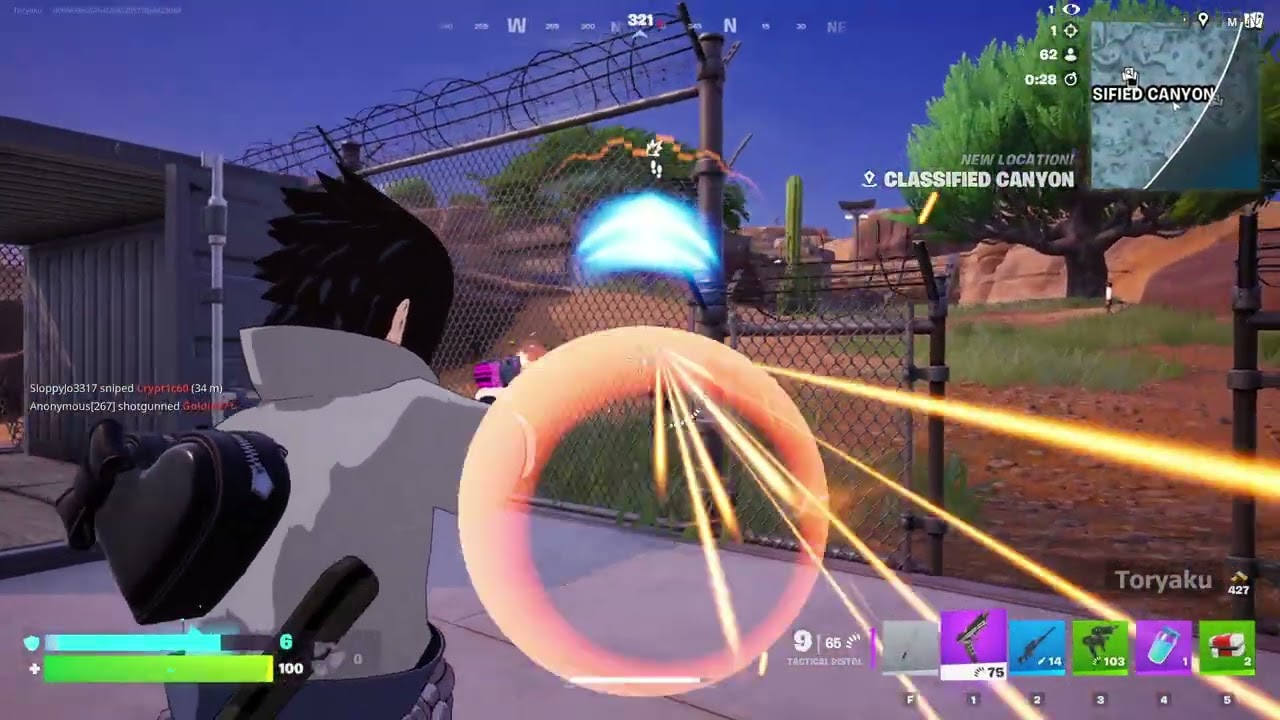 Sasuke Fortnite clips edit