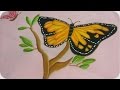 Mariposa Monarca | Pintura textil