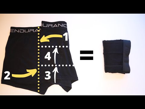 How to Fold Boxer Briefs FAST (2 Methods to Fold Mens Underwear)