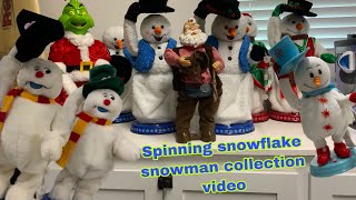Spinning snowflake snowman collection video *new updates and stuff coming soon*