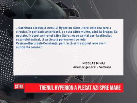 Trenul Hyperion a plecat azi spre mare