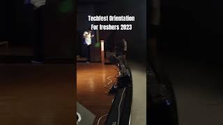Techfest Orientation For Freshers 2023 ,#Iitbombay #Shorts