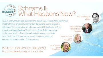 Data Matters, Series 2, Ep. 1: Schrems II