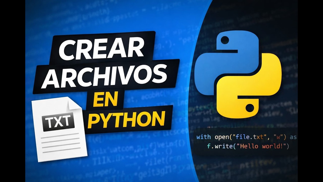 👉 Cómo crear archivos en Python | Tutorial básico - YouTube