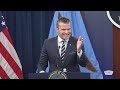 LIVE: SECDEF Hegseth, CJCS Caine Brief Media