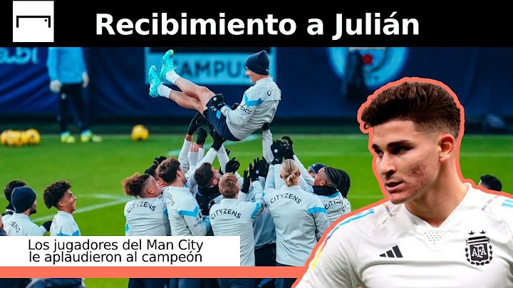Con muchos aplausos, así recibieron los jugadores del Man City al campeón del mundo, Julián Álvarez