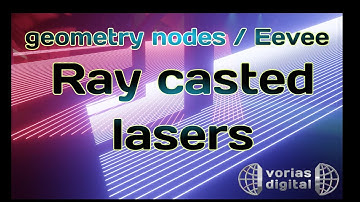 Lasers with geometry nodes - Eevee [Blender 3.1]
