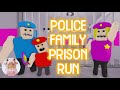 BUFF POLICE FAMILY PRISON RUN ESCAPE! (Obby) - Roblox Gameplay Walkthrough No Death [4K]