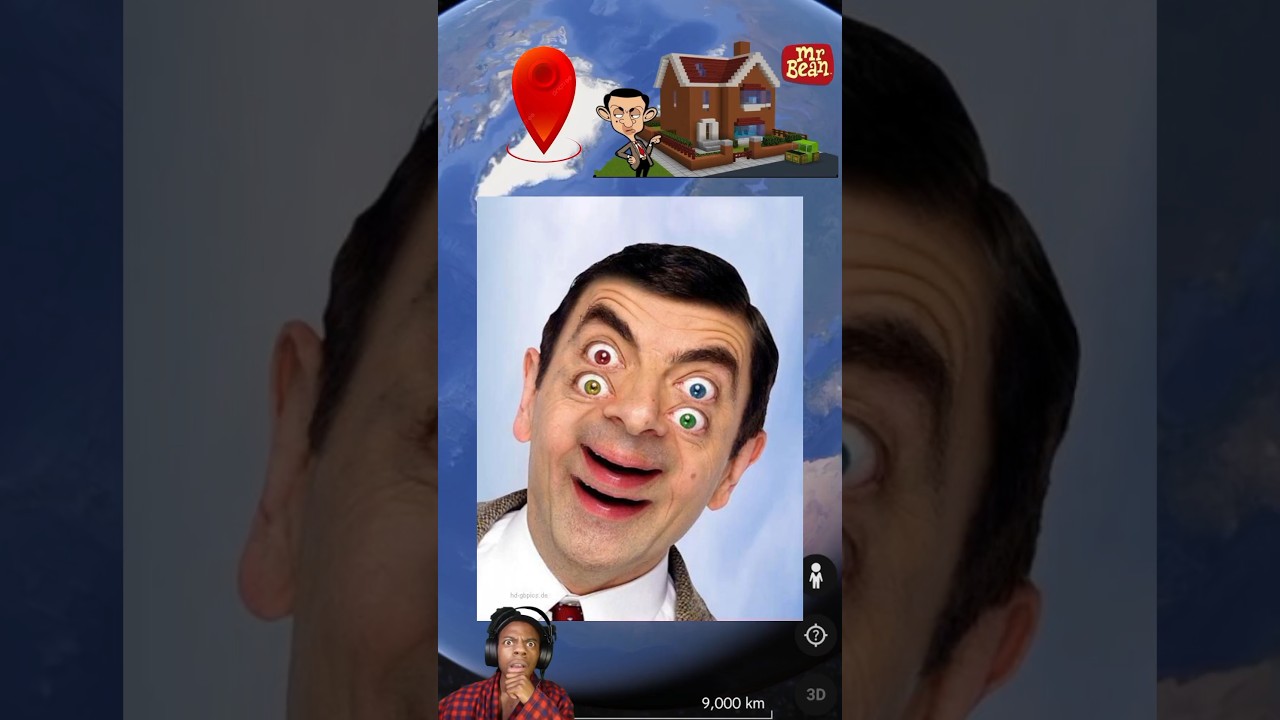 OMG! I FOUND MR BEAN HOUSE FILMING LOCATION IN UK 🇬🇧 ON GOOGLE EARTH 😱 🌎 #googlemap13 #shorts