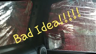 BAD IDEA!!! Soft top Jeep Wrangler through a car wash!!! screenshot 3