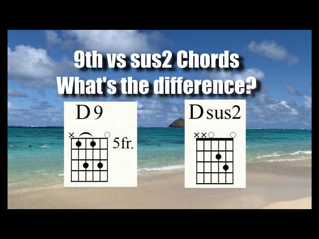 9th chord vs sus2 chords - What's the difference? class=