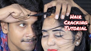 Hair Cracking Tutorial | Indian Head Massage With Hair Crack and Neck Crack | How To Crack Hair