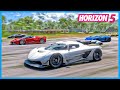 Forza horizon 5  worlds greatest hypercars drag race 2022 update