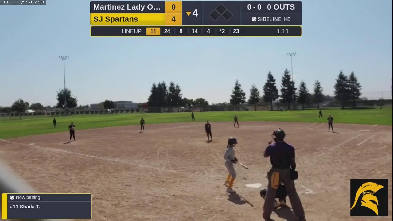 Martinez Lady Outlaws vs San Jose Spartans 10u (2024.09.22)
