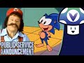 Vinny watches old mario  sonic psas