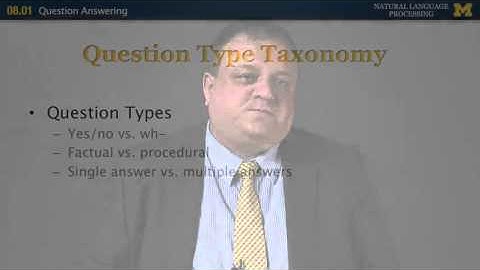 Lecture 49 — Question Answering - Natural Language Processing | University of Michigan