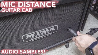 Mic Placement for Beginners - What happens to the sound when you change the mic distance!