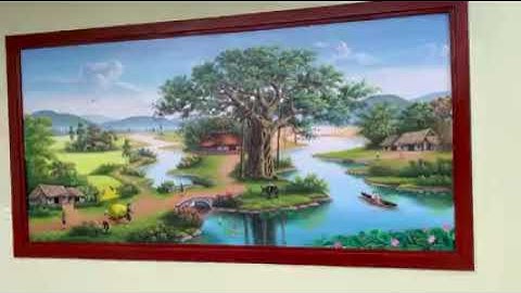 Vẽ tranh tường đồng quê, làng quê – Vẽ tranh tường Hà Nội rẻ đẹp 0799110022 8