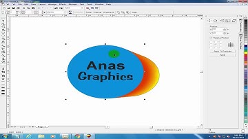 Make 3D effect in corelDRAW 9  | Muhammad Anas  | AnasComputer&Graphics