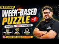 Week-Based Puzzle-2 Reasoning Master 2026 Complete Foundation Course by Ankush lamba sir the bank