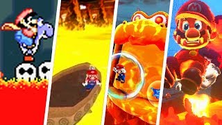 Evolution of Lava Levels in Super Mario Games (1990 - 2018)
