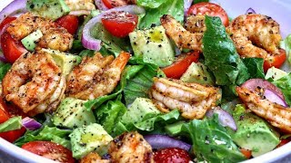 Grilled Shrimp and Avocado Salad | Fresh Shrimp Salad Recipe